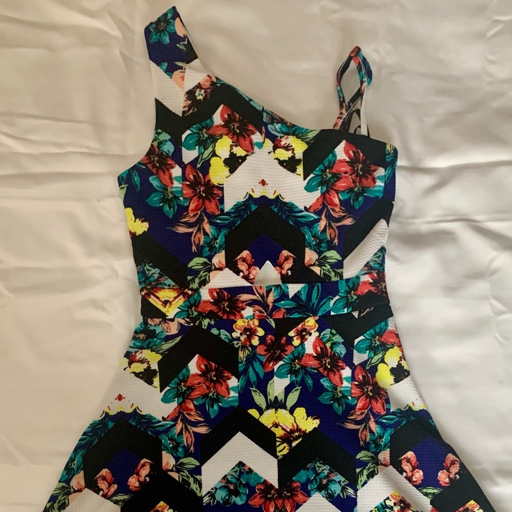 Juniors Asymmetrical Short Dress